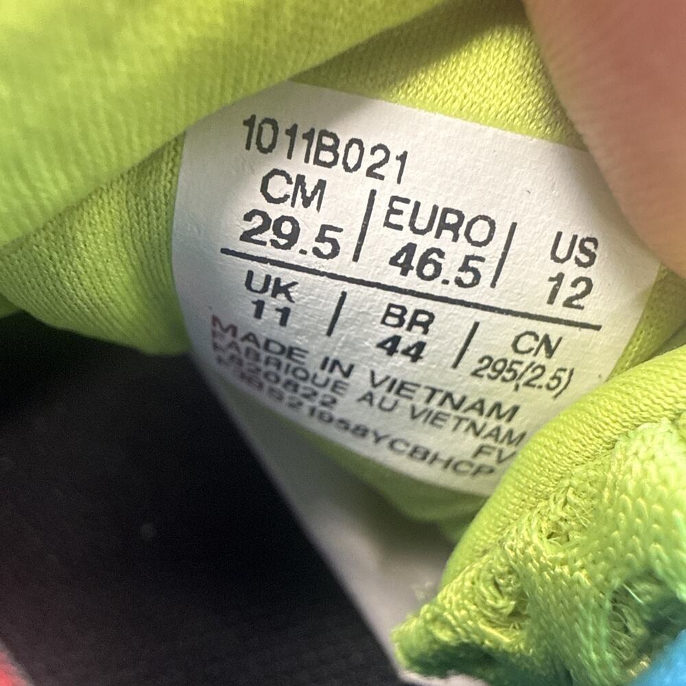 ASICS Noosa Tri 13 Color Injection Hazard Green Digital Aqua 1011B021-300 Men 12 - Picture 6 of 9